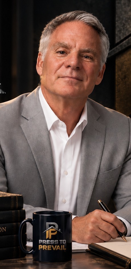 Kevin Johnson at his desk — Builder, Author, Speaker, Teacher